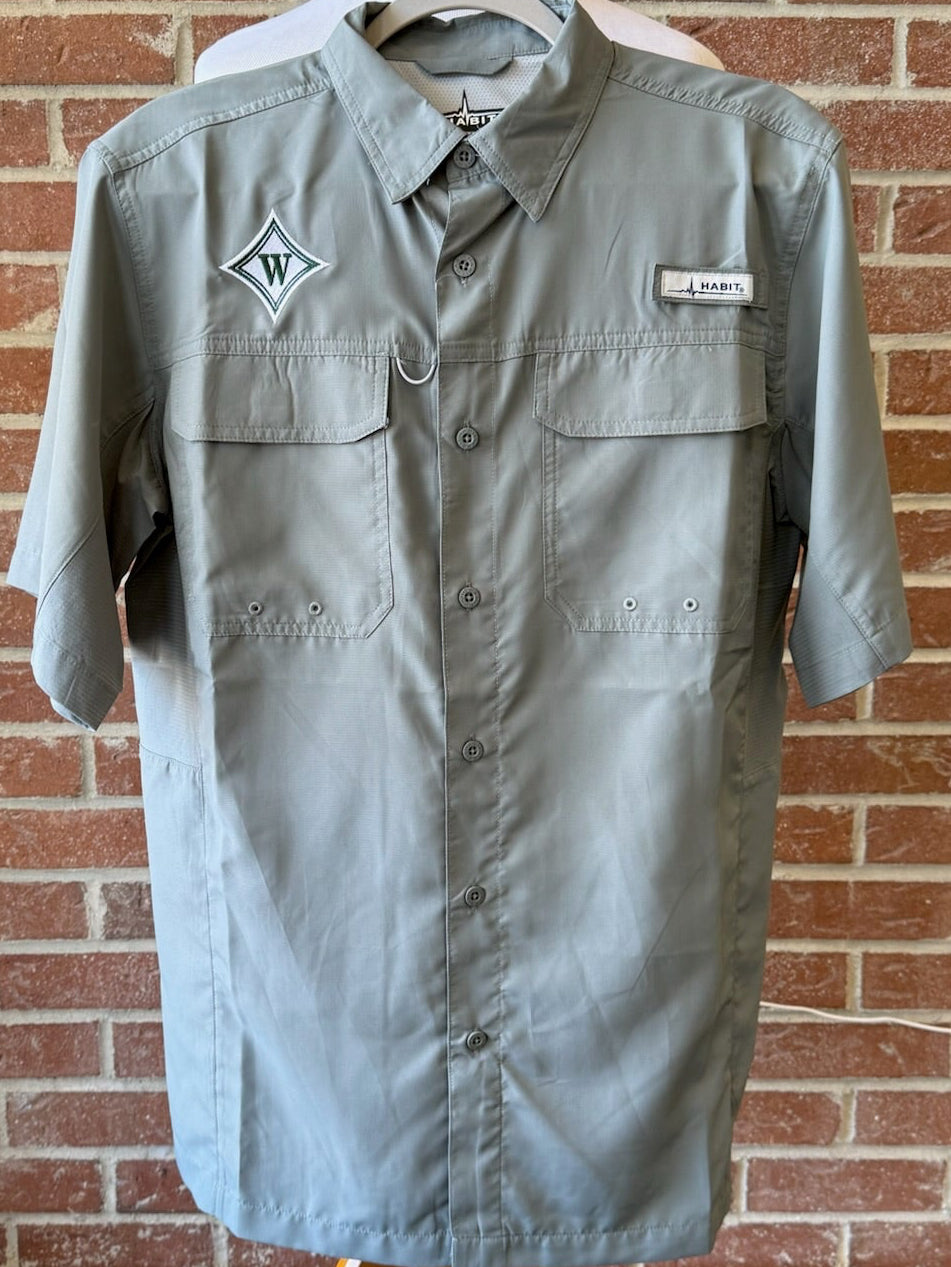 Dark Gray Fishing Shirt ADULT SMALL