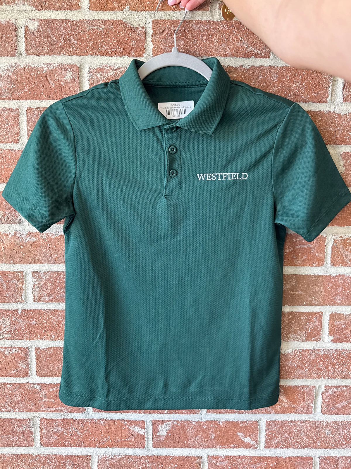 Youth Green Uniform Polo