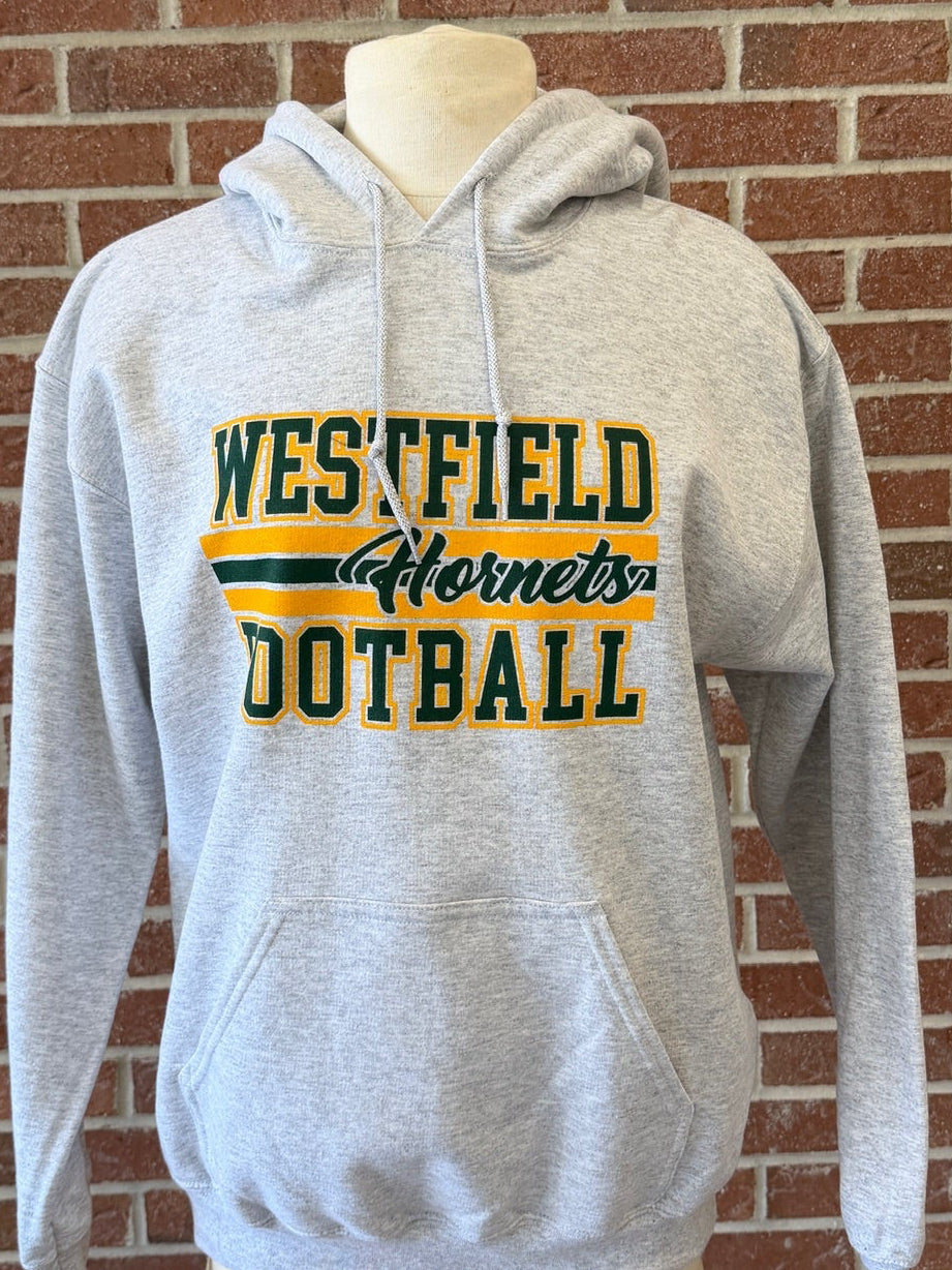 Grey Football Hoodie