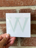 W Car Decal
