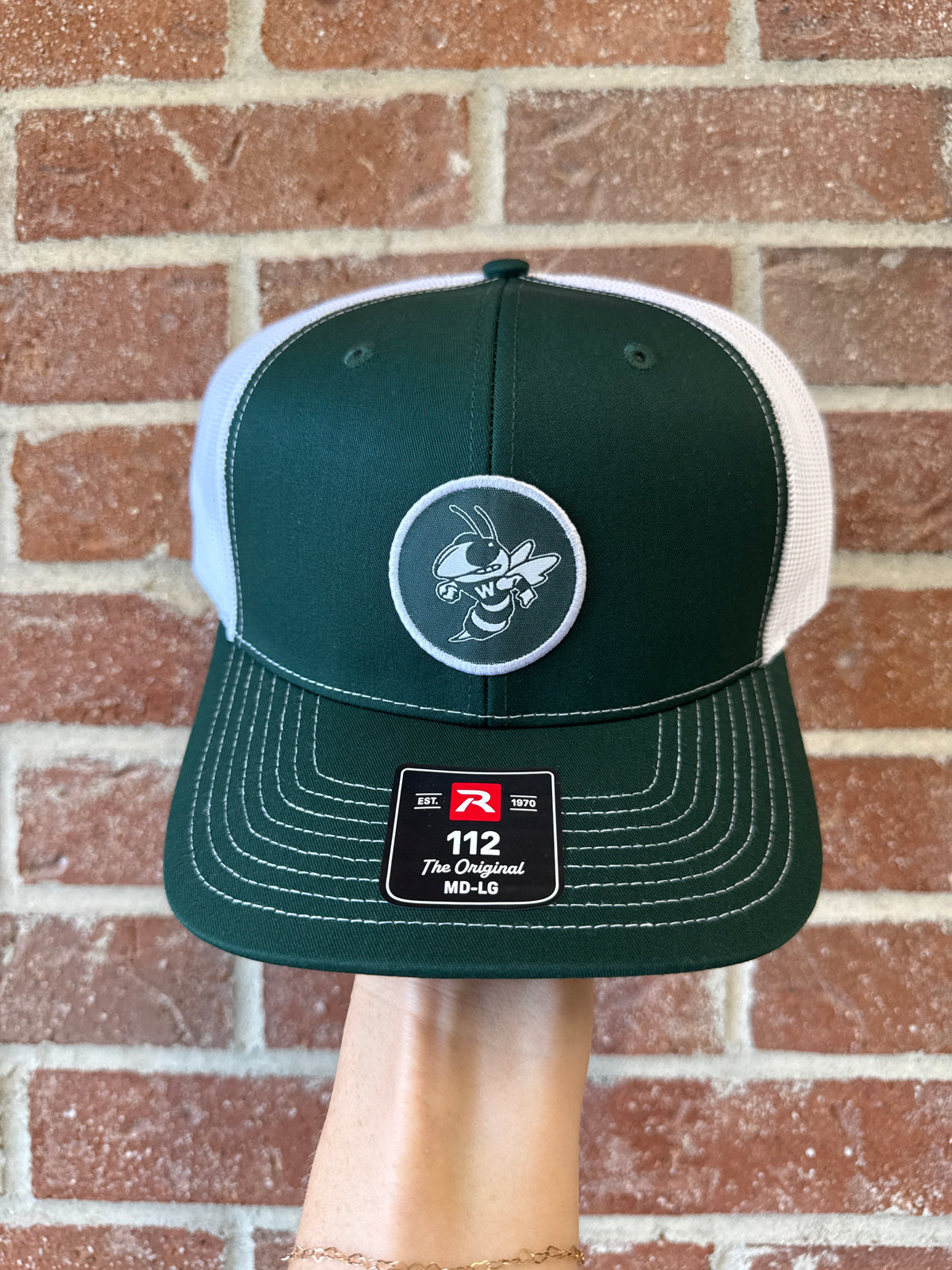 Monochrome patch hat