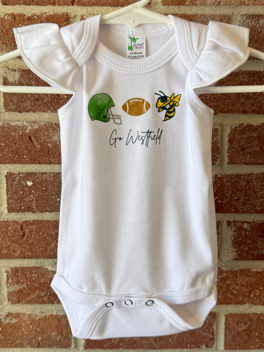 Football Tee & coordinating bow