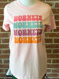 Pink Colorful Hornets T-shirt