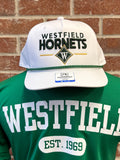 White and Green Embroidered Rope Hat