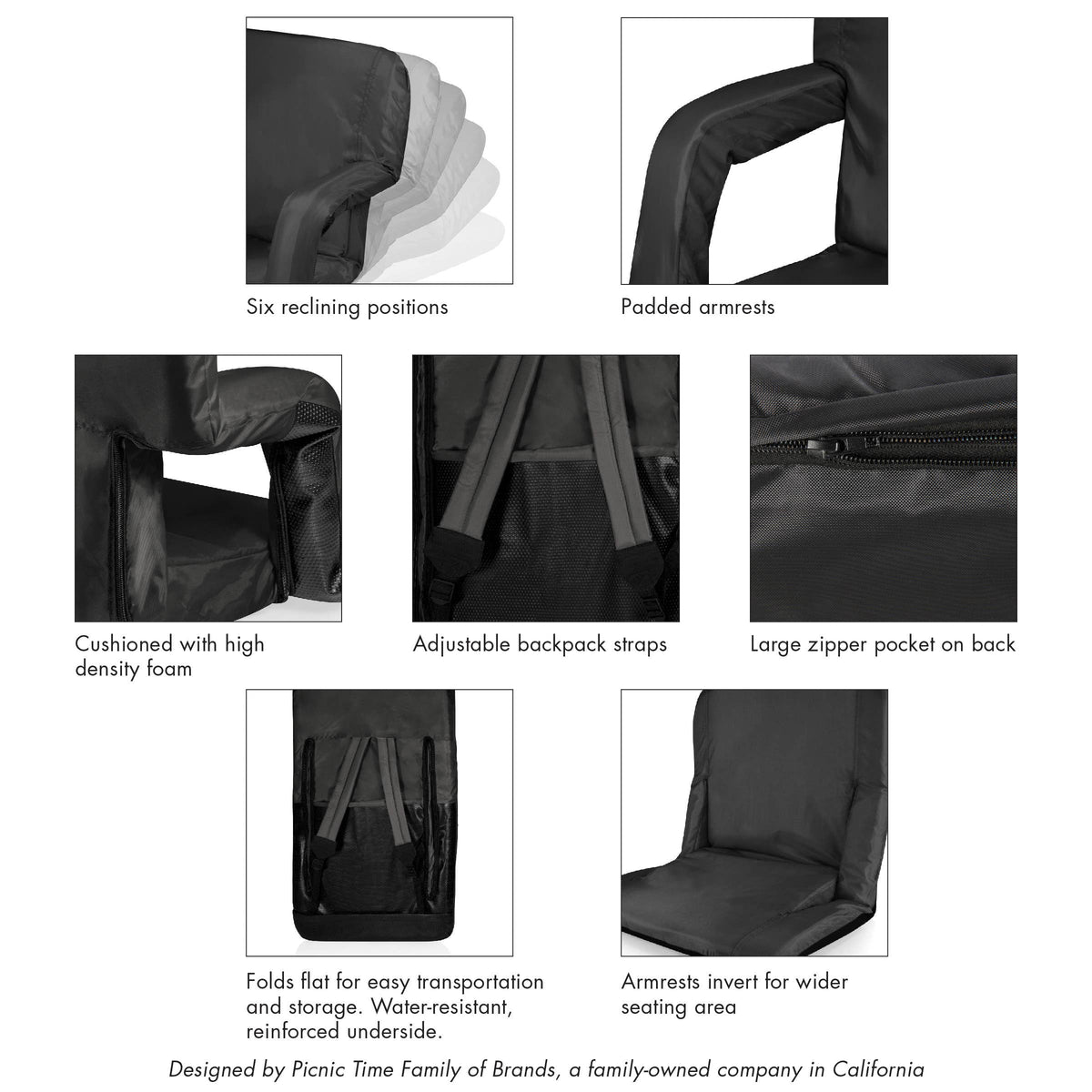 Reclining Stadium Seat