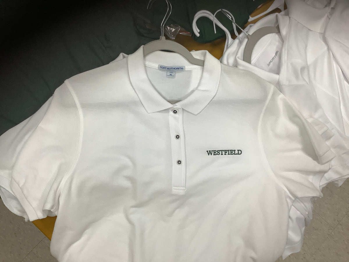 Ladies uniform white polo XL
